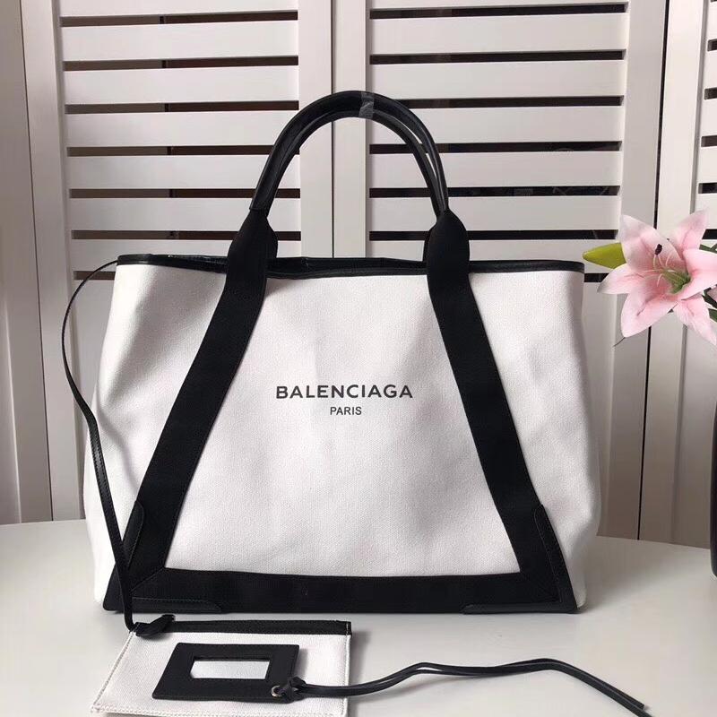 Balenciaga Bags 339936 large canvas with white black edge